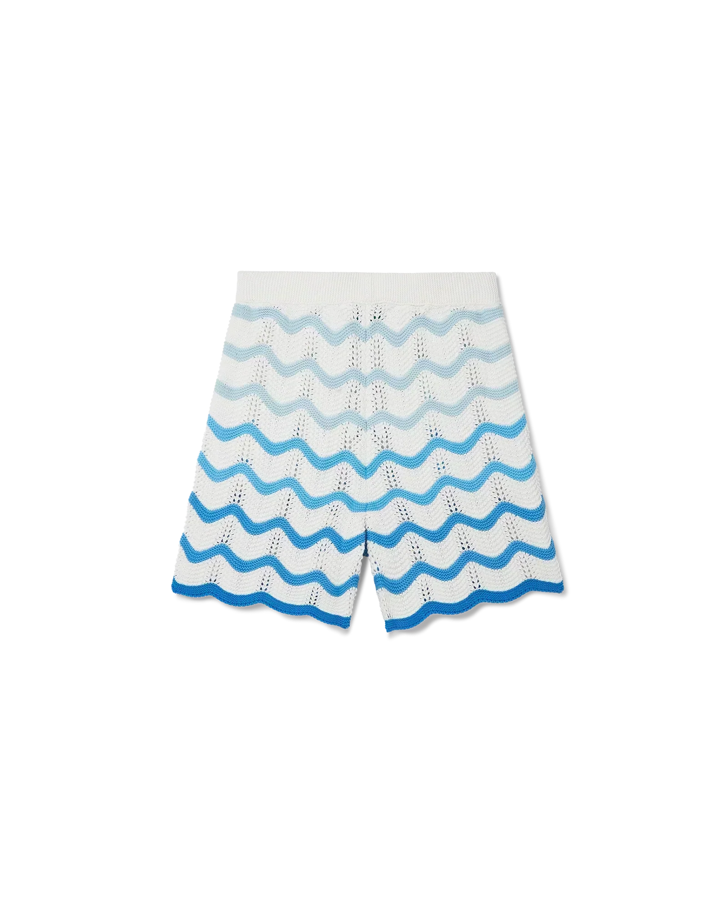 Wavy Gradient Crochet Shorts - casablanca